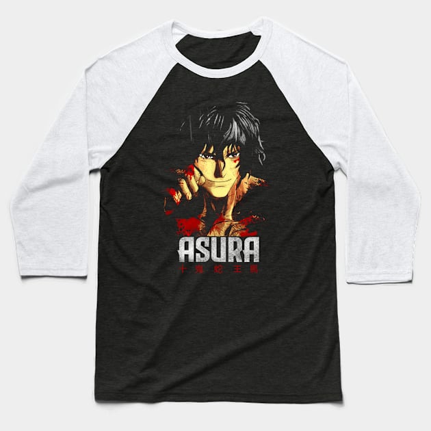 The Asura Ohma Tokita Ashura Kengan Omega Baseball T-Shirt by JPNDEMON